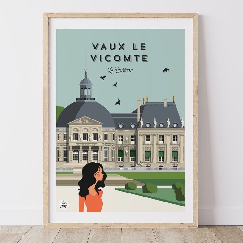 Poster VAUX LE VICOMTE - Il castello