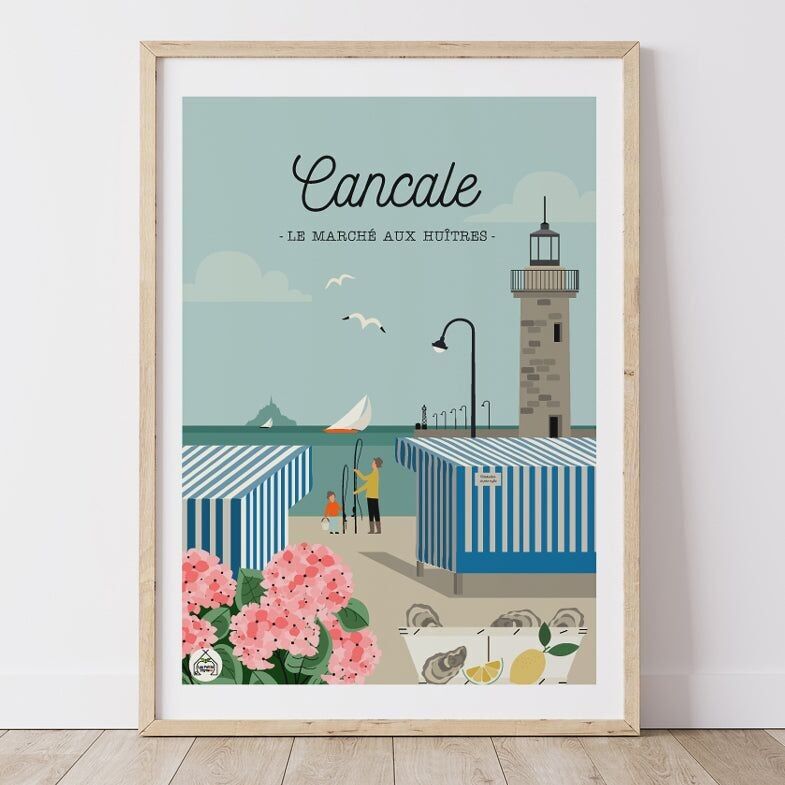 CANCALE Poster – Der Austernmarkt