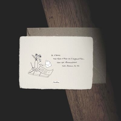CHRISTMAS - And write to you - 10x15 cm handmade paper cards