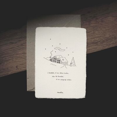CHRISTMAS - The emotion of a sweet morning - 10x15 cm handmade paper cards