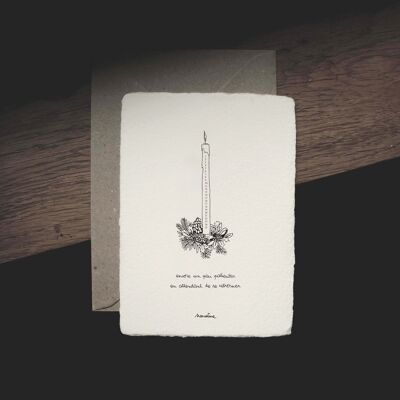 CHRISTMAS - Wait - 10x15 cm handmade paper cards