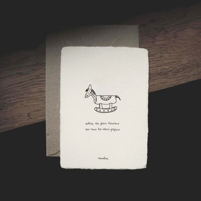 CHRISTMAS - Poems of happy days - 10x15 cm handmade paper cards