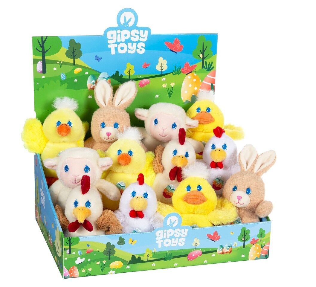 Les Amis de Pâques Sonores 13 cm - par colis de 12 -  Assortiment - Mini display