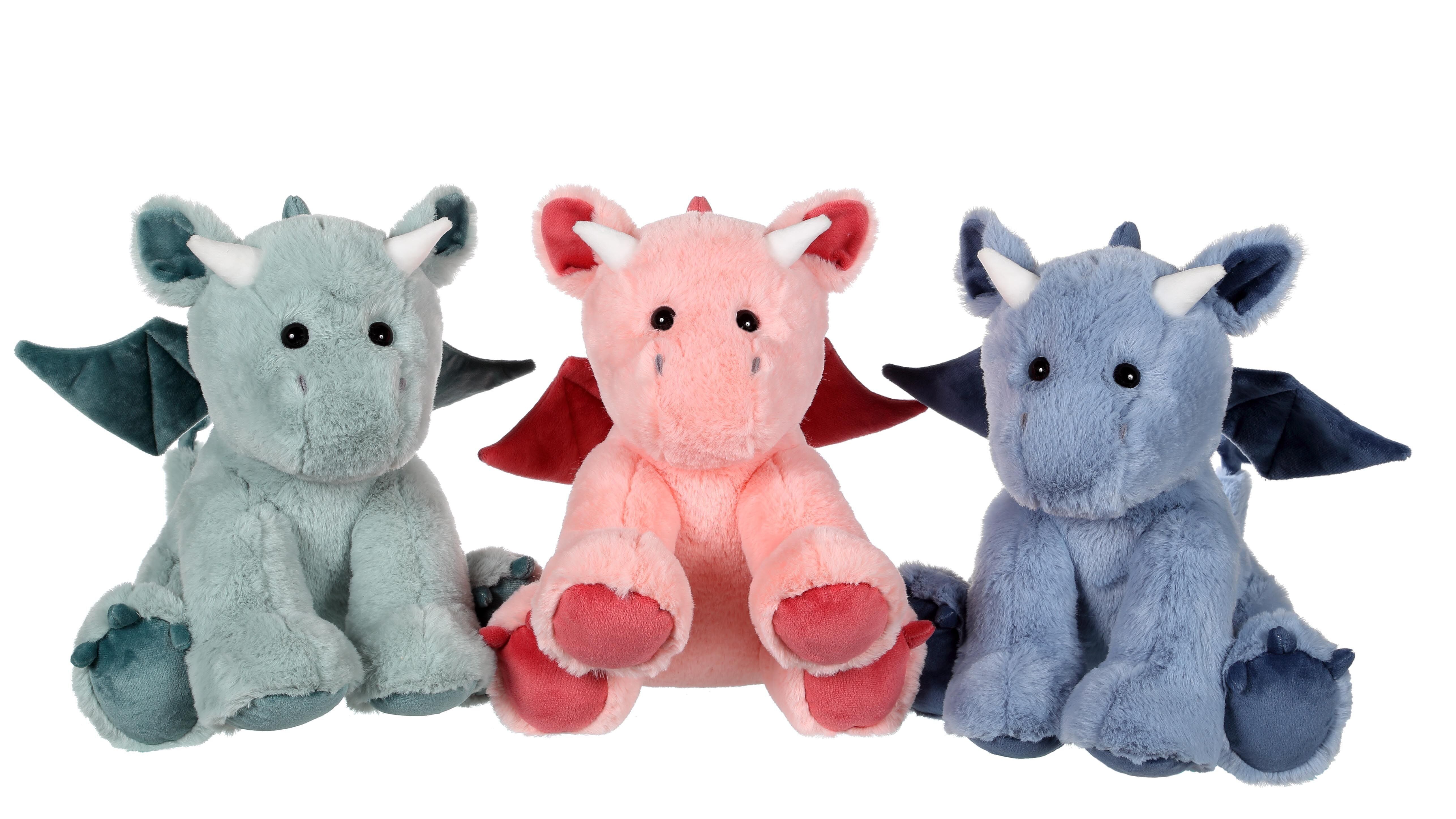 Dragon Floppy 30 cm - per confezione da 6 - Assortimento - Sfuso