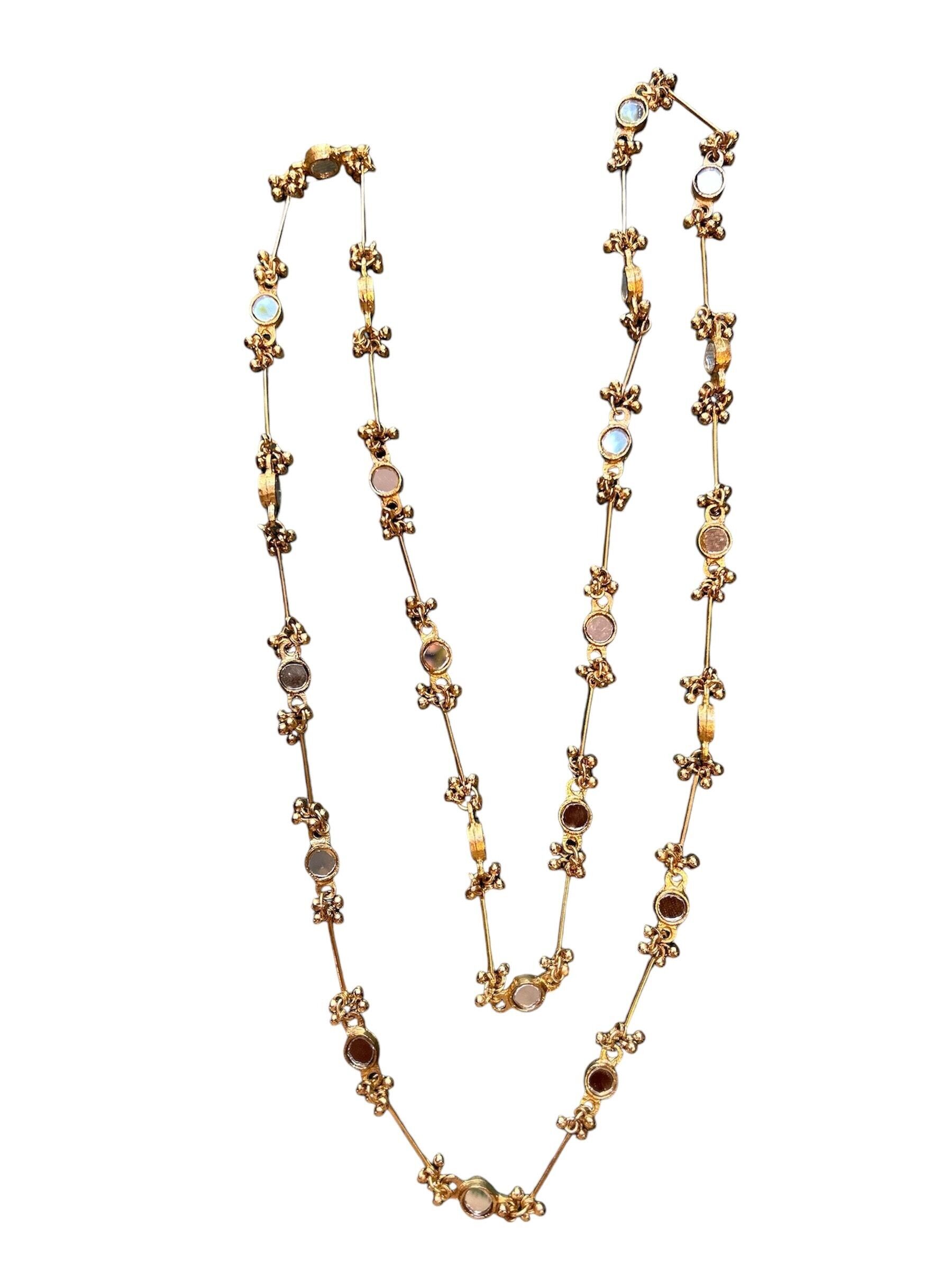 COLLANA CON MEDAGLIONI A SPECCHIO