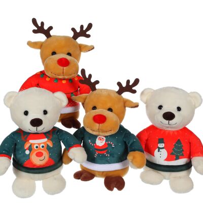 Les Amis "Pull Moche" 24 cm - par colis de 12 - Assortiment - Vrac