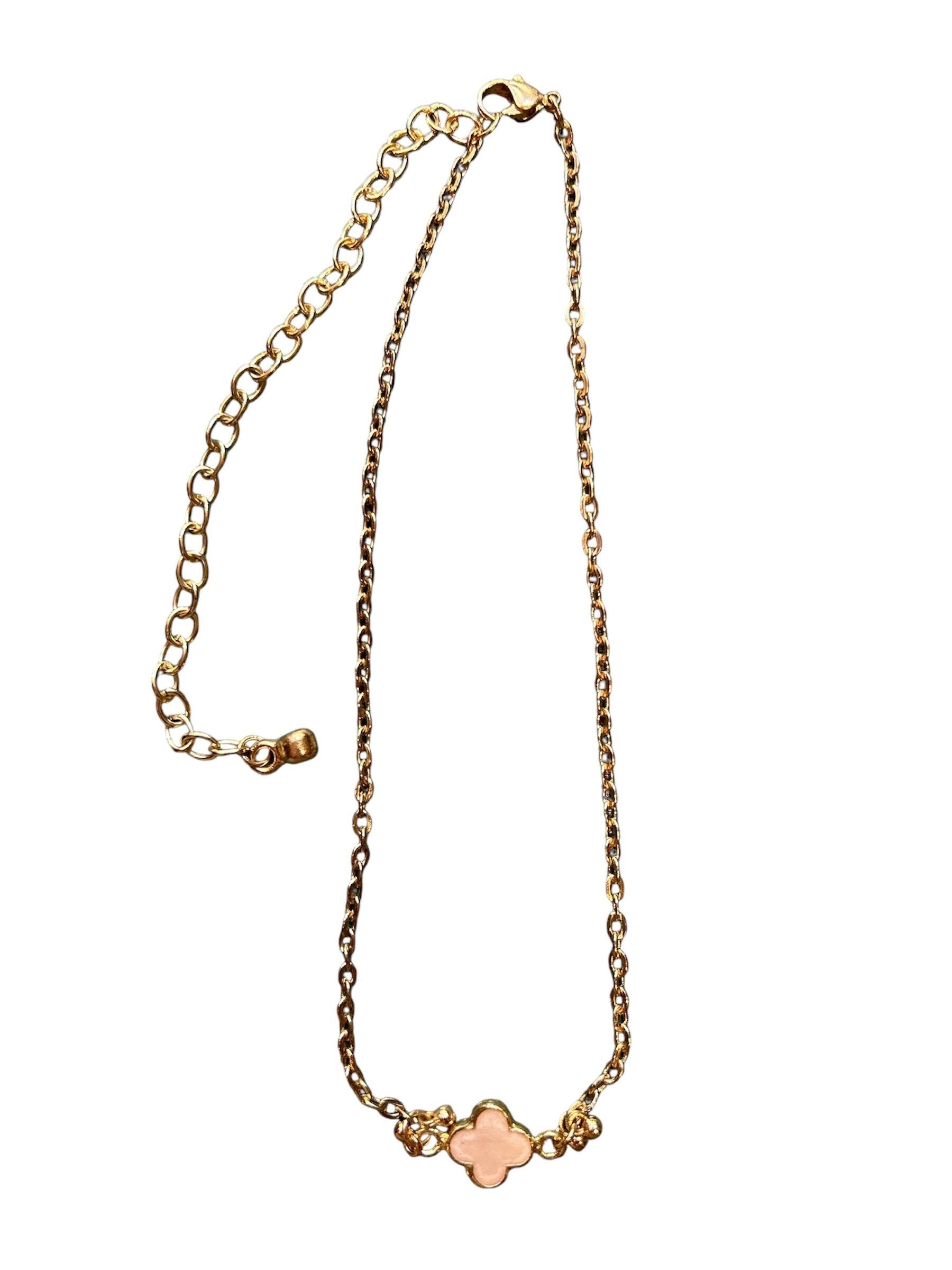 COLLANA CON CATENA A TRIFOGLIO