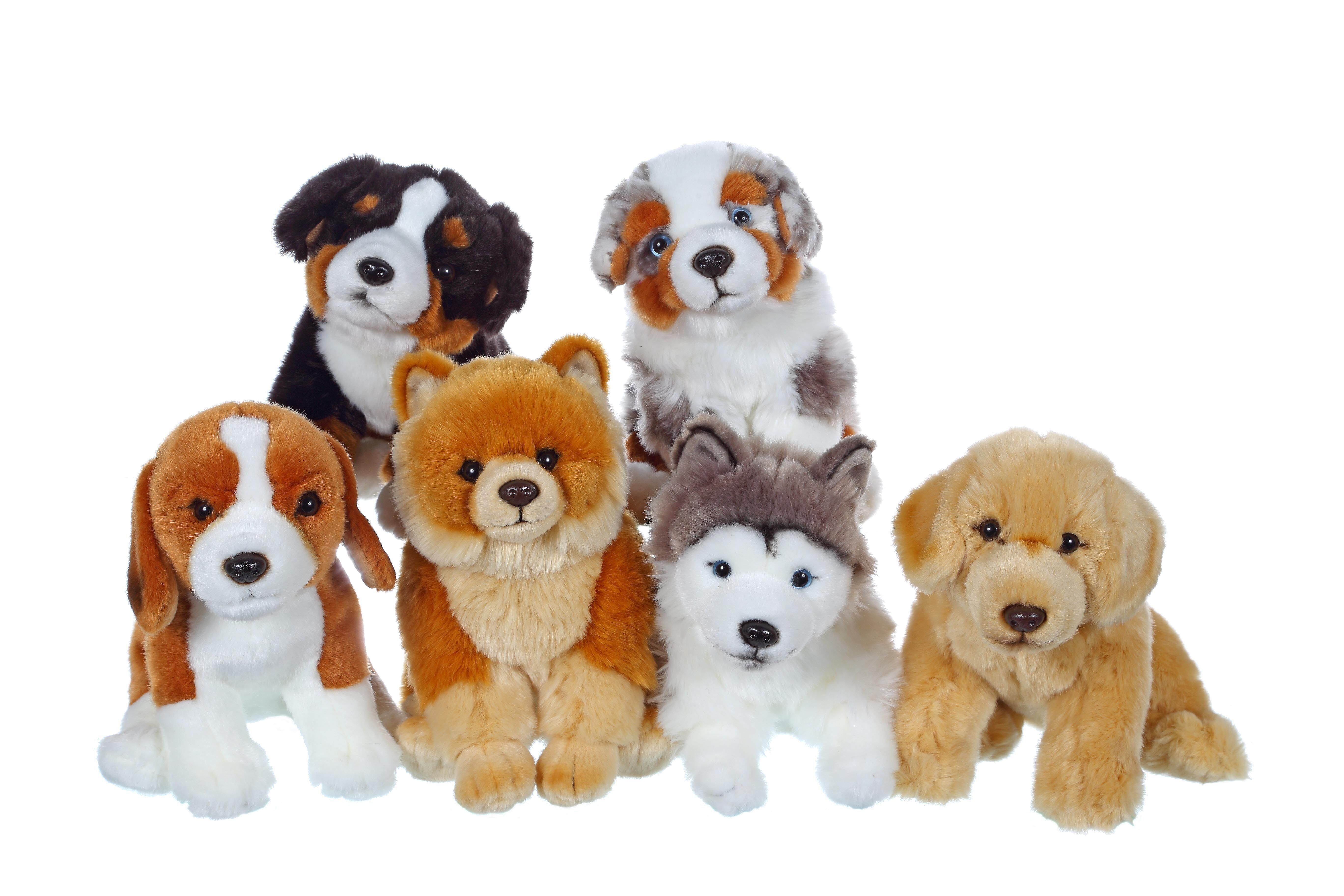 Cani seduti realistici 25 cm - confezione da 12 - Assortimento - Sfuso