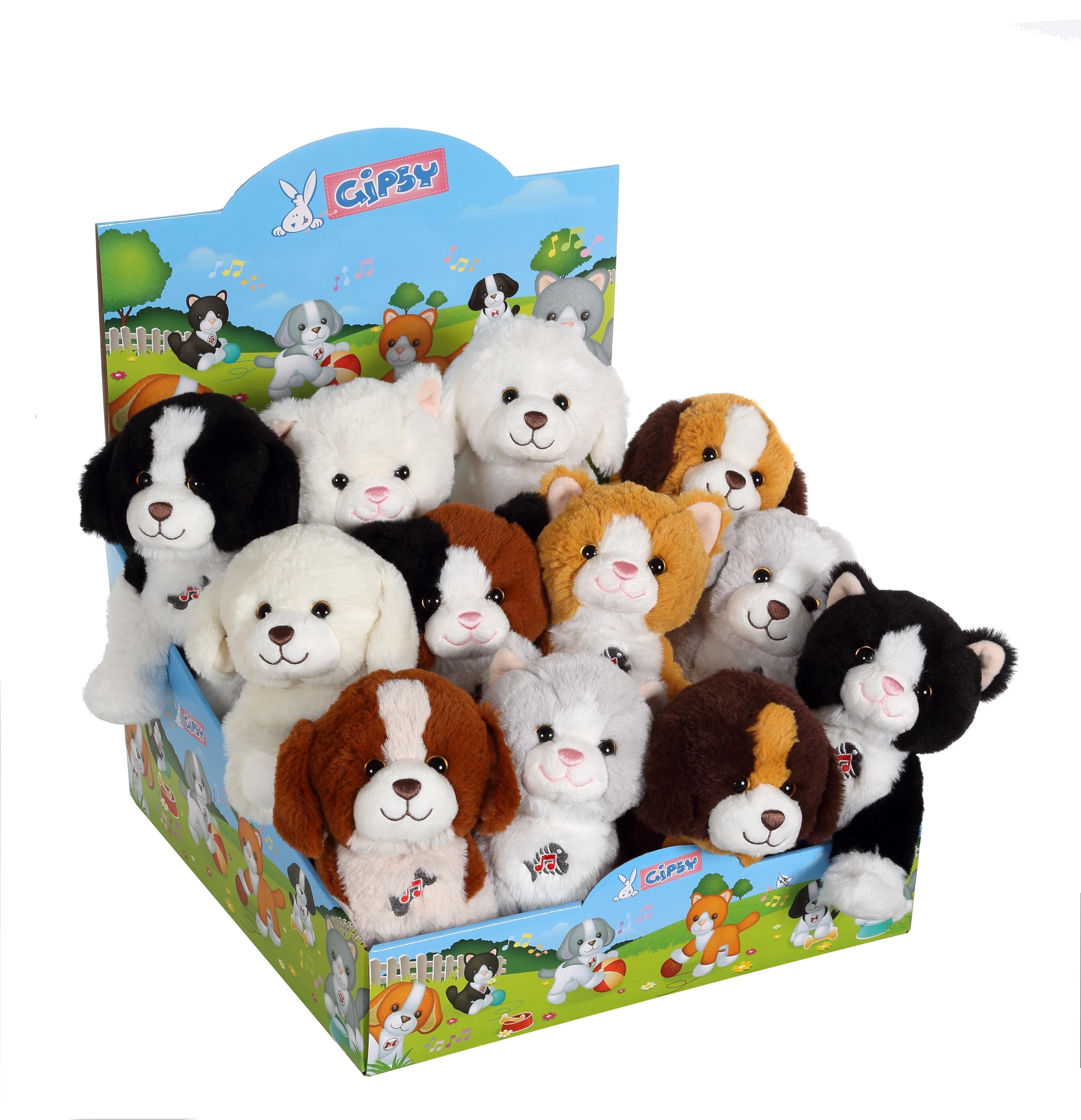 Suoni Dogz & Kats 18 cm - Confezione da 12 - Assortimento - Mini display