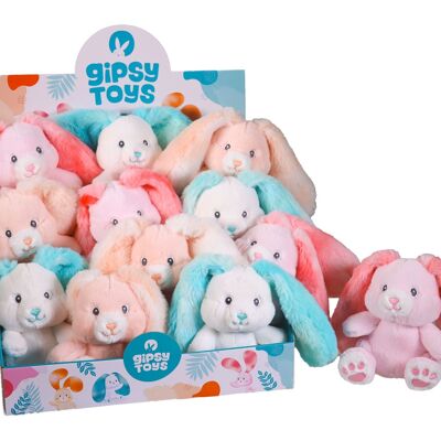 Lapin Fluffy 15 cm - par colis de 12 - Assortiment - Mini display