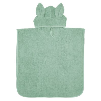Poncho de bain Lapin Camée Vert