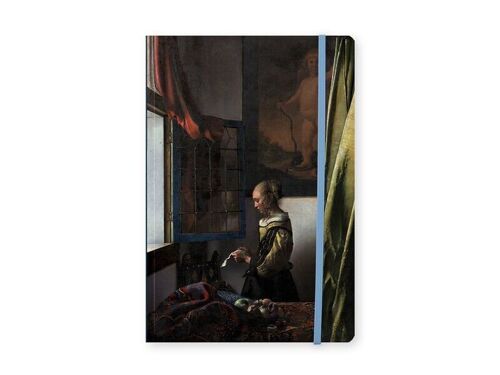 Softcover Books A5 , Vermeer, Girl reading letter at open window