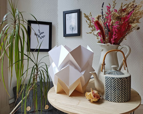 Lampe de table Origami Bicolore - S - Vanilla