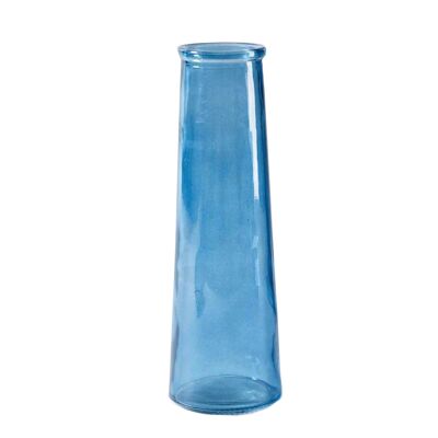 Vase conique bleu 25cm par lot de 2