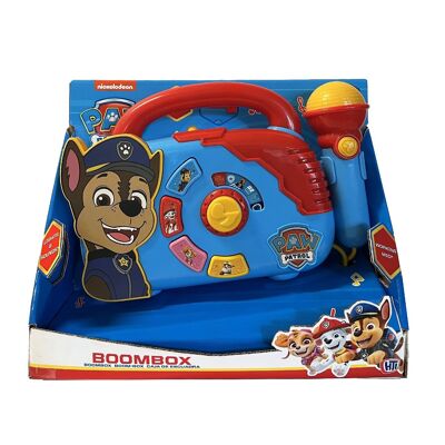 Caja de música Boombox Paw Patrol con sonido y luz