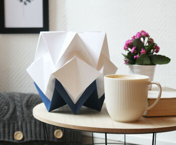 Lampe de table Origami Bicolore - S - Navy 1