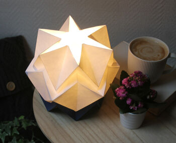 Lampe de table Origami Bicolore - S - Navy 2