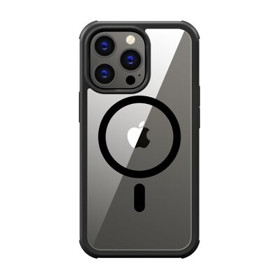Full Cover MagSafe - Glass/PC Zwart iPhone 14 Pro Max