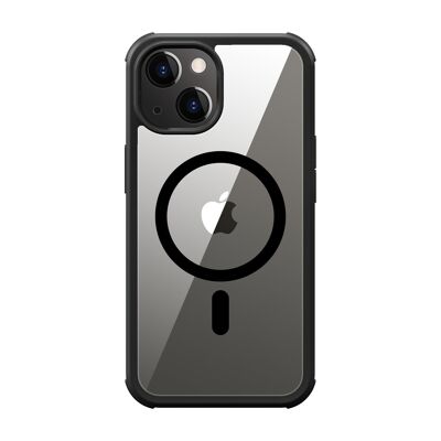Copertura completa MagSafe - Vetro/PC Nero iPhone 14 Plus