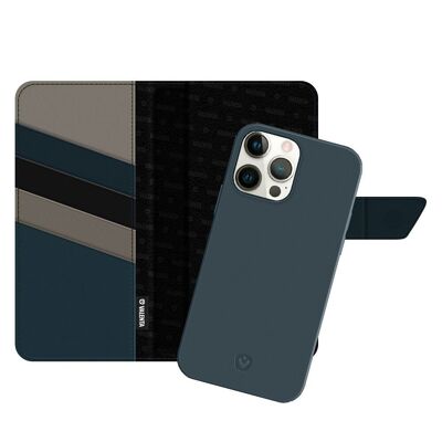 2-in-1 Wallet Leer Luxe iPhone 12 Pro Max Blauw