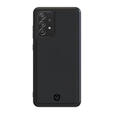 Back Cover Snap Leer Zwart Samsung Galaxy A72
