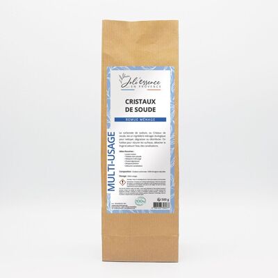 CRISTALLI DI SODA - CARBONATO DI SODIO - INGREDIENTE DOMESTICO - DOMESTICO ECOLOGICO - 500G