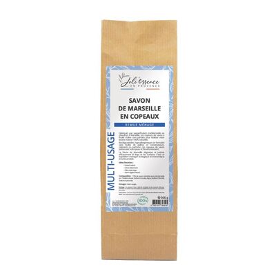 JABÓN DE MARSELLA EN PASTILLAS - INGREDIENTE DOMÉSTICO - FABRICACIÓN DE DETERGENTES - SIN ACEITE DE PALMA - 500G