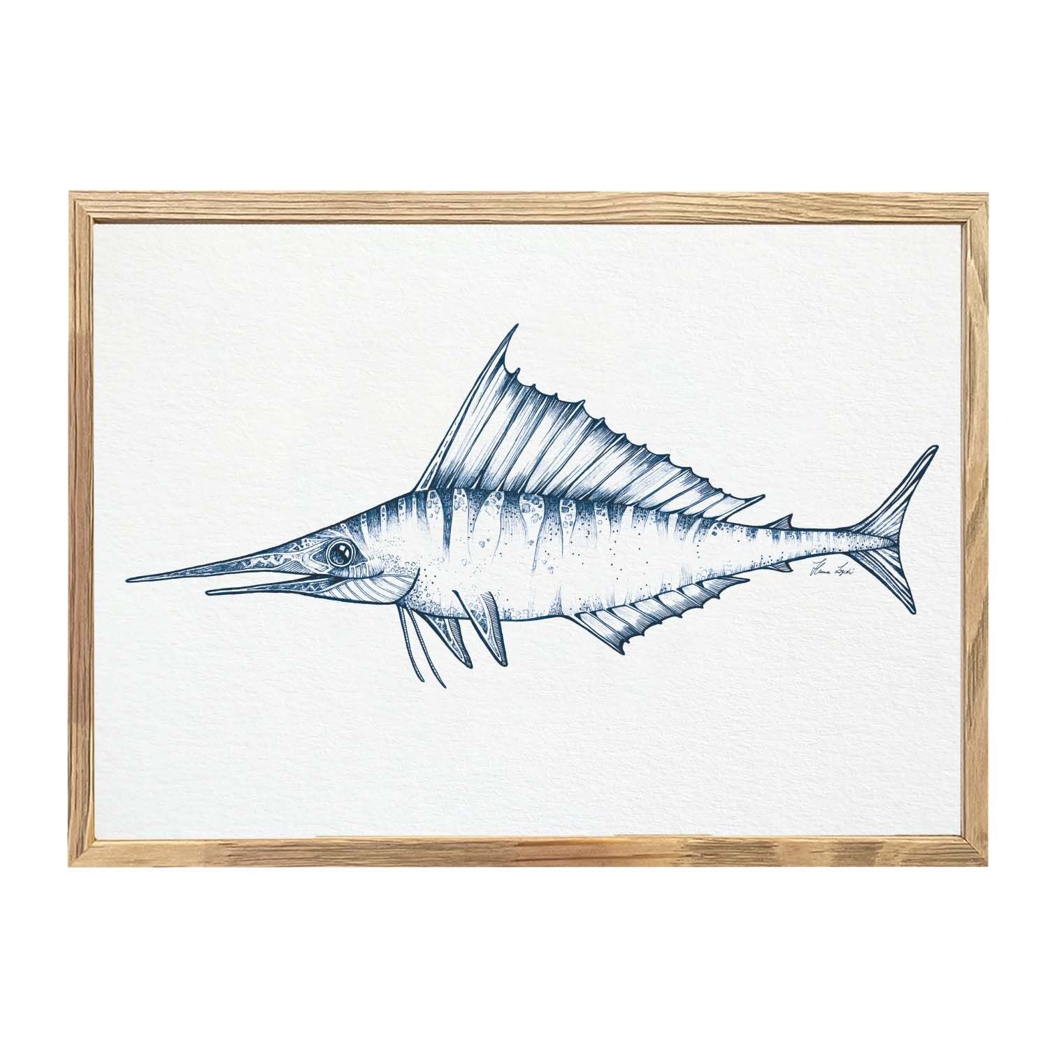 Stampa artistica - Pesce spada