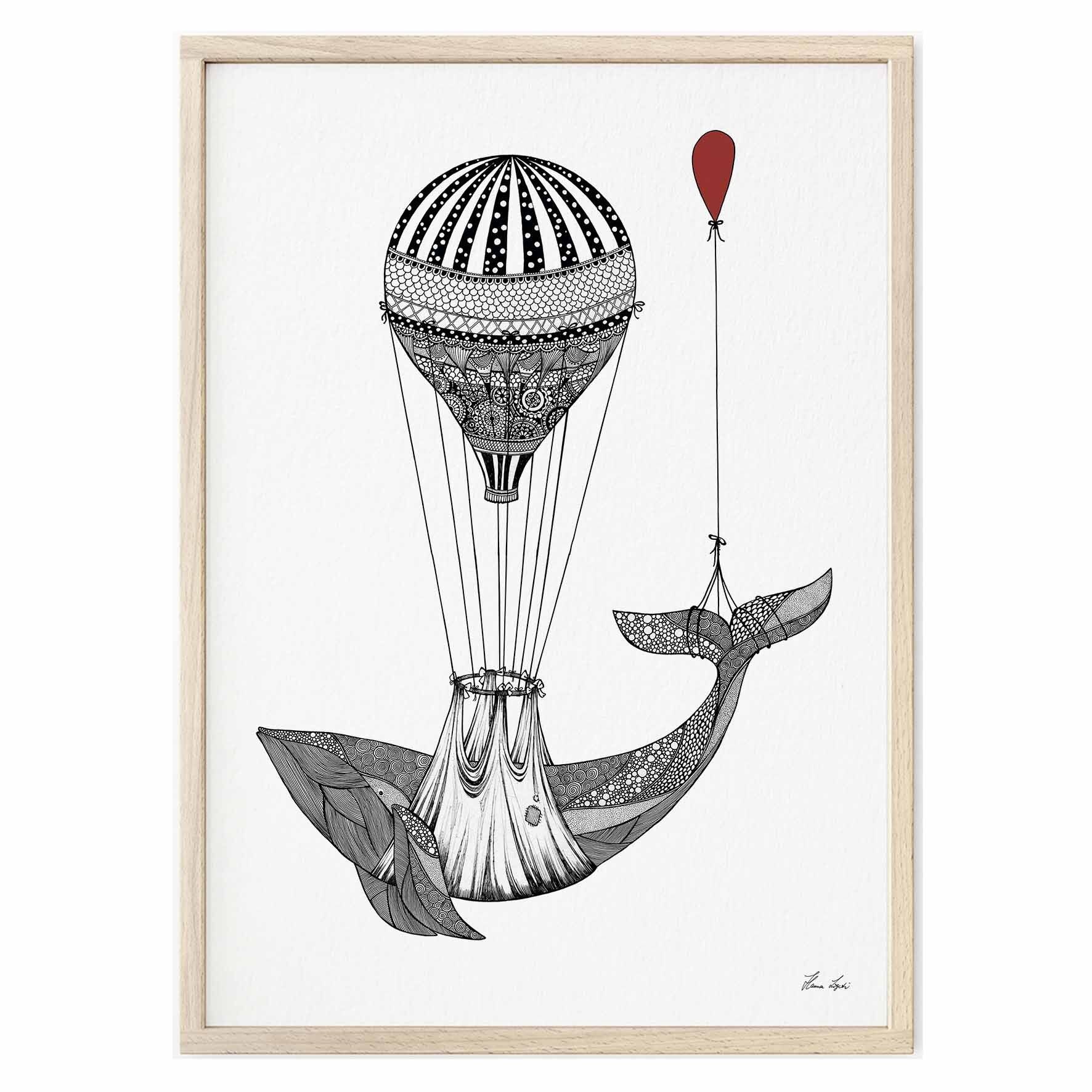 Stampa artistica - Trasporto di balene