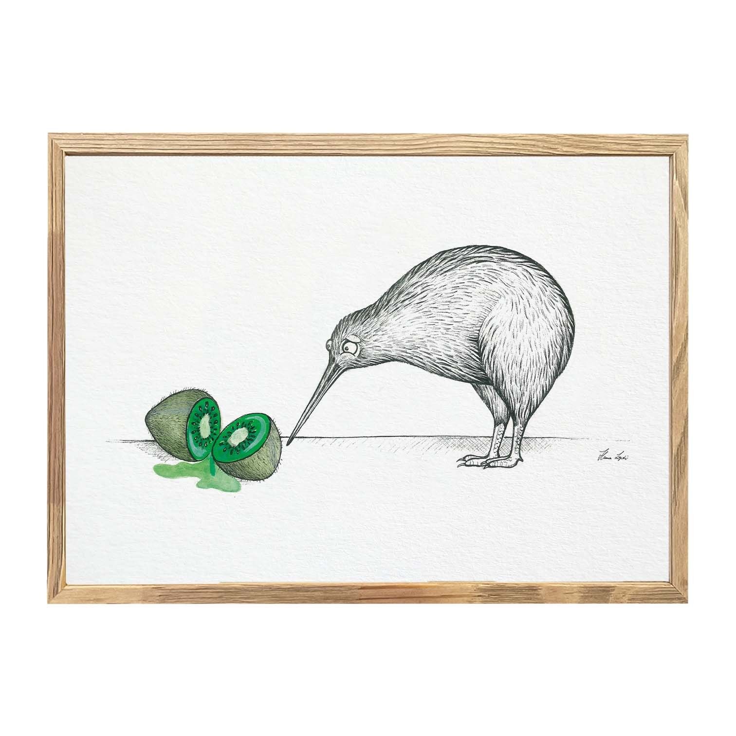 Stampa artistica - Due Kiwi