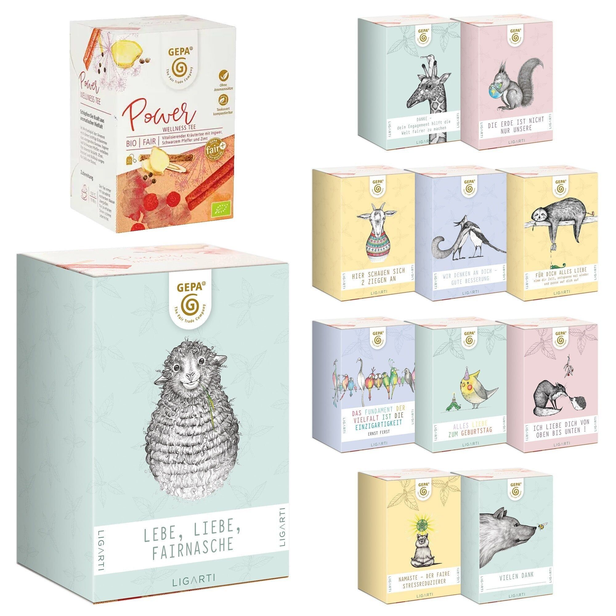 Organic Power Wellness Tea with Ligarti motif of your choice