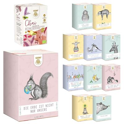 Té Chai Wellness orgánico con motivo Ligarti de tu elección