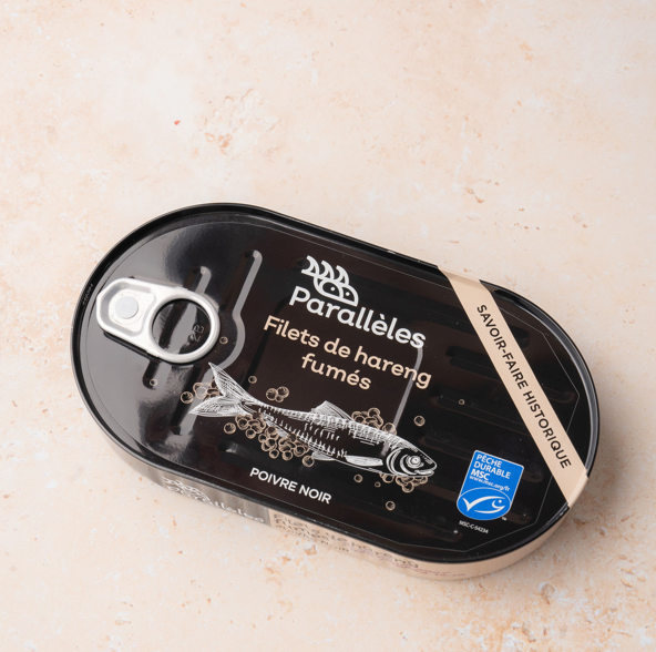 Filets de hareng MSC fumés à l'huile de colza et au poivre noir