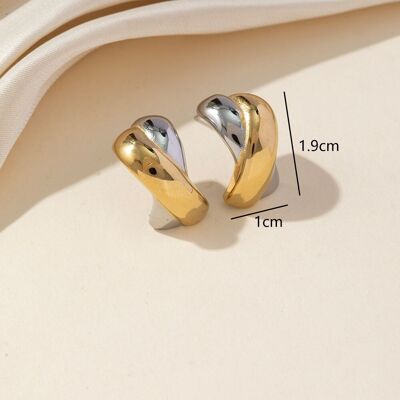 Pendientes de acero inoxidable 25BOA222