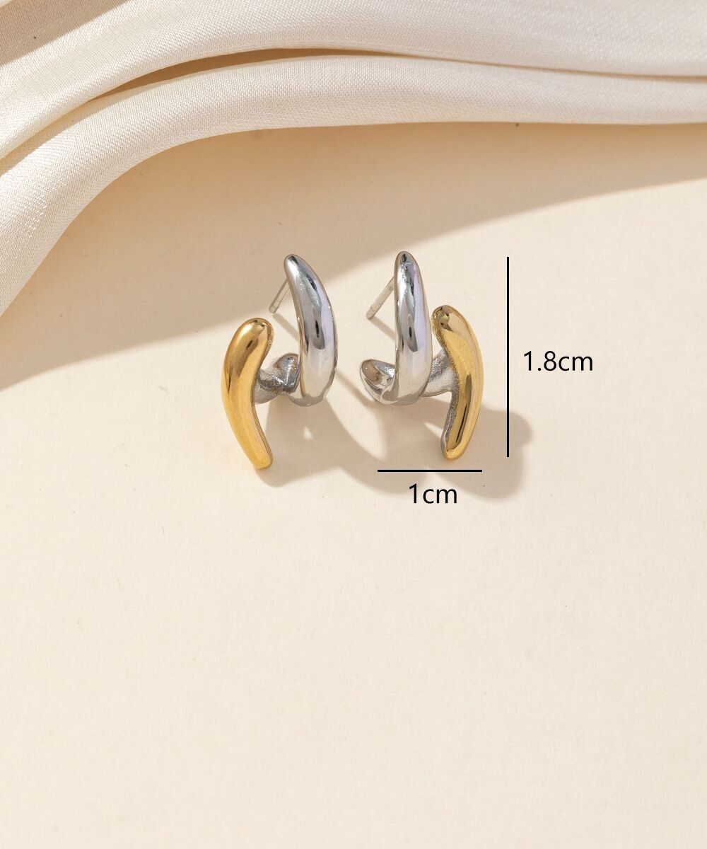 Stainless Steel Stud Earrings 25BOA227