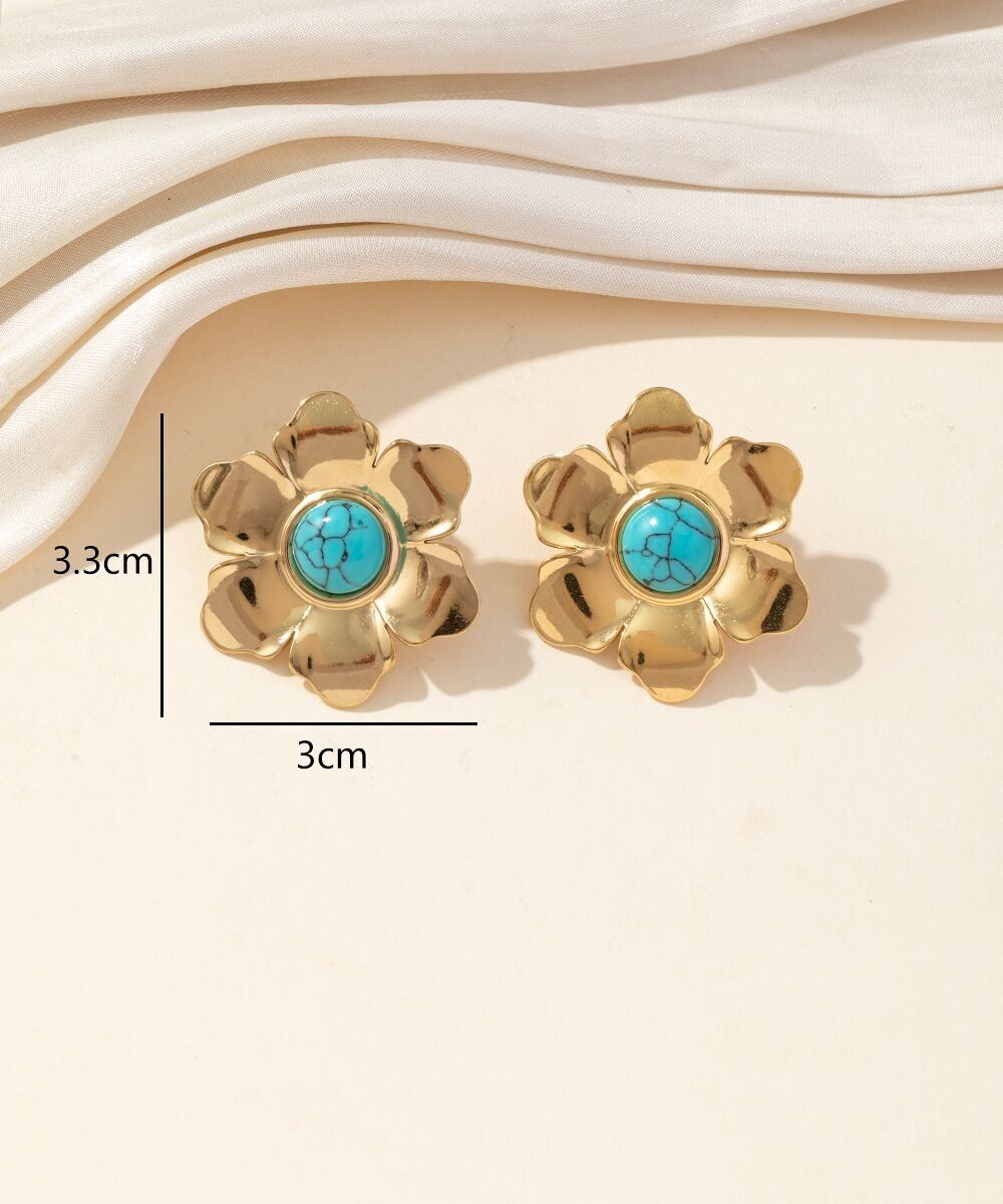Stainless Steel Stud Earrings 25BOA223