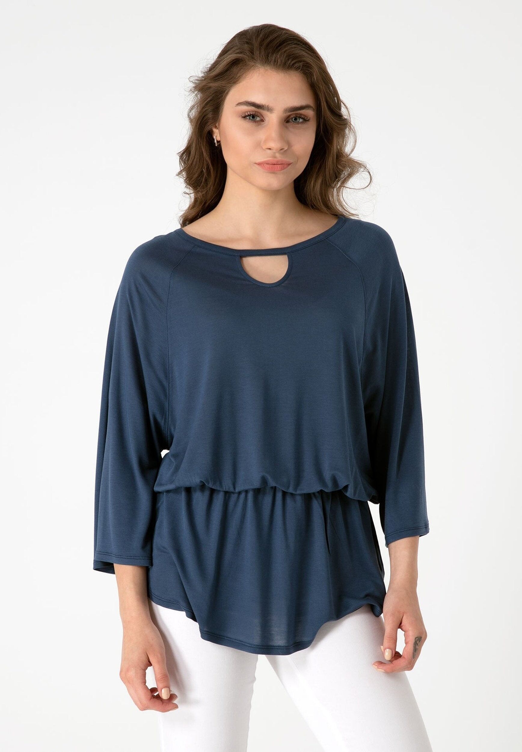 Blouse en TENCEL™ Lyocell à manches 3/4