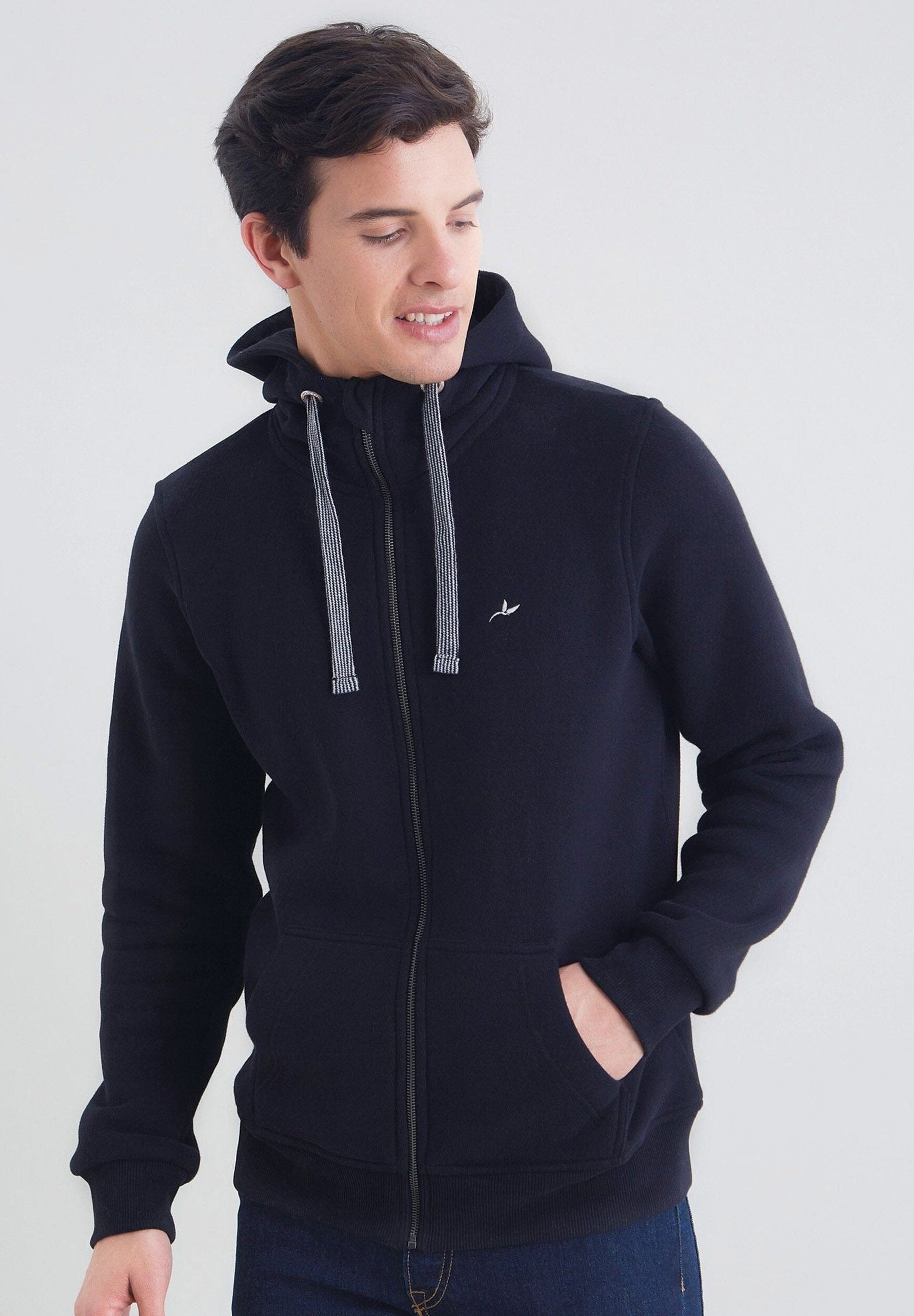 Felpa con cappuccio in cotone biologico