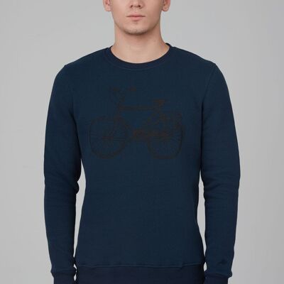 Sweat-shirt basique à manches longues en coton biologique