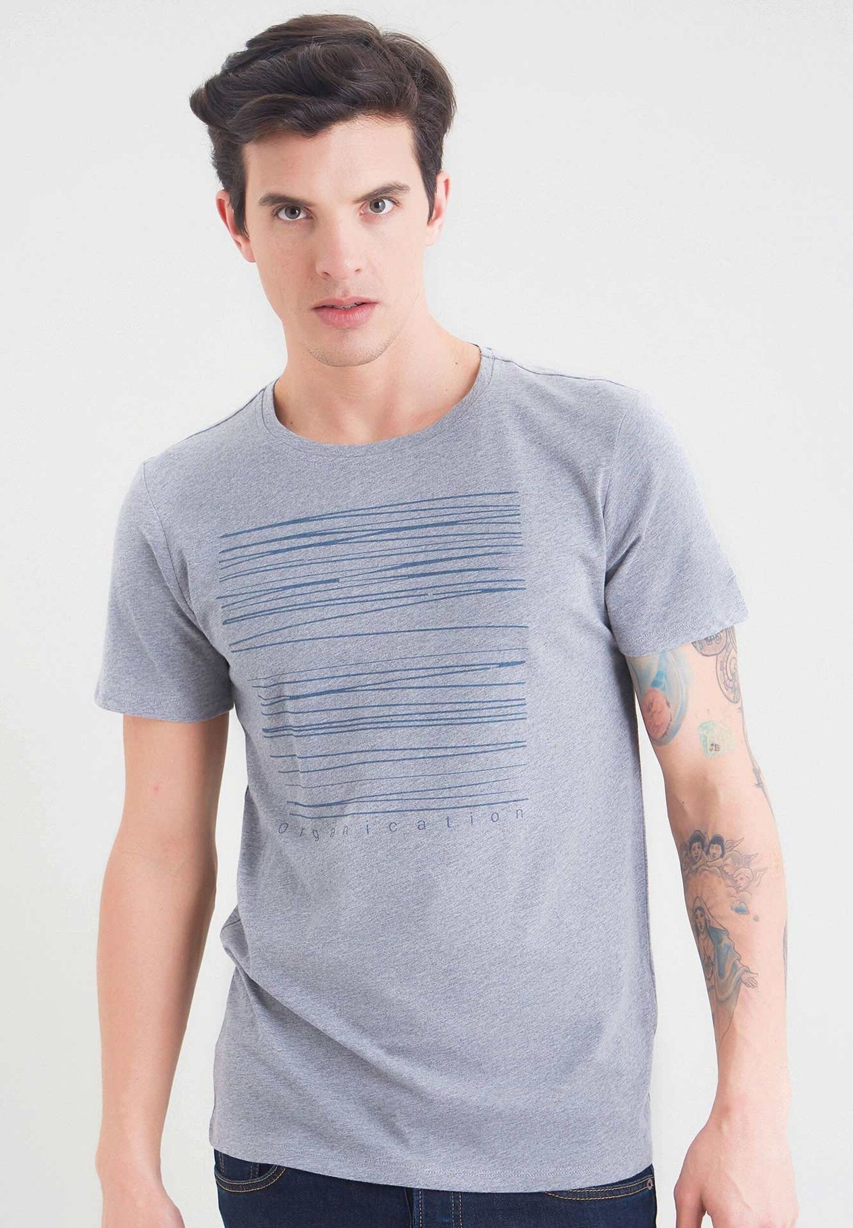 T-shirt realizzata in cotone biologico con una semplice stampa del logo