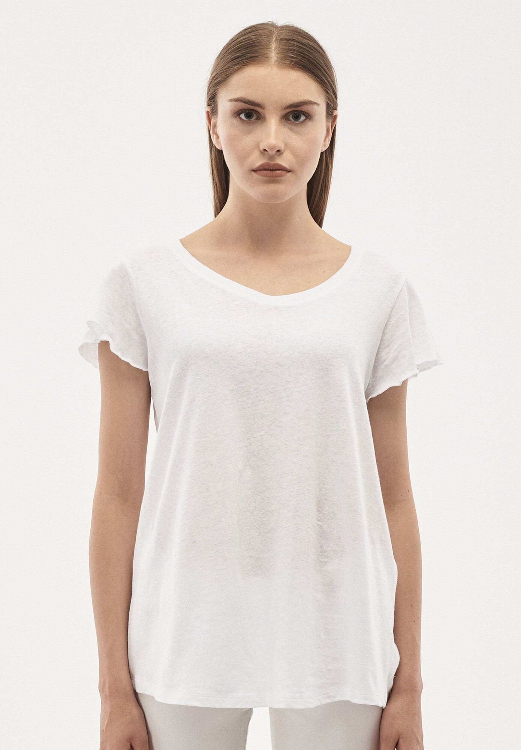 T-shirt realizzata in un misto lino-cotone biologico