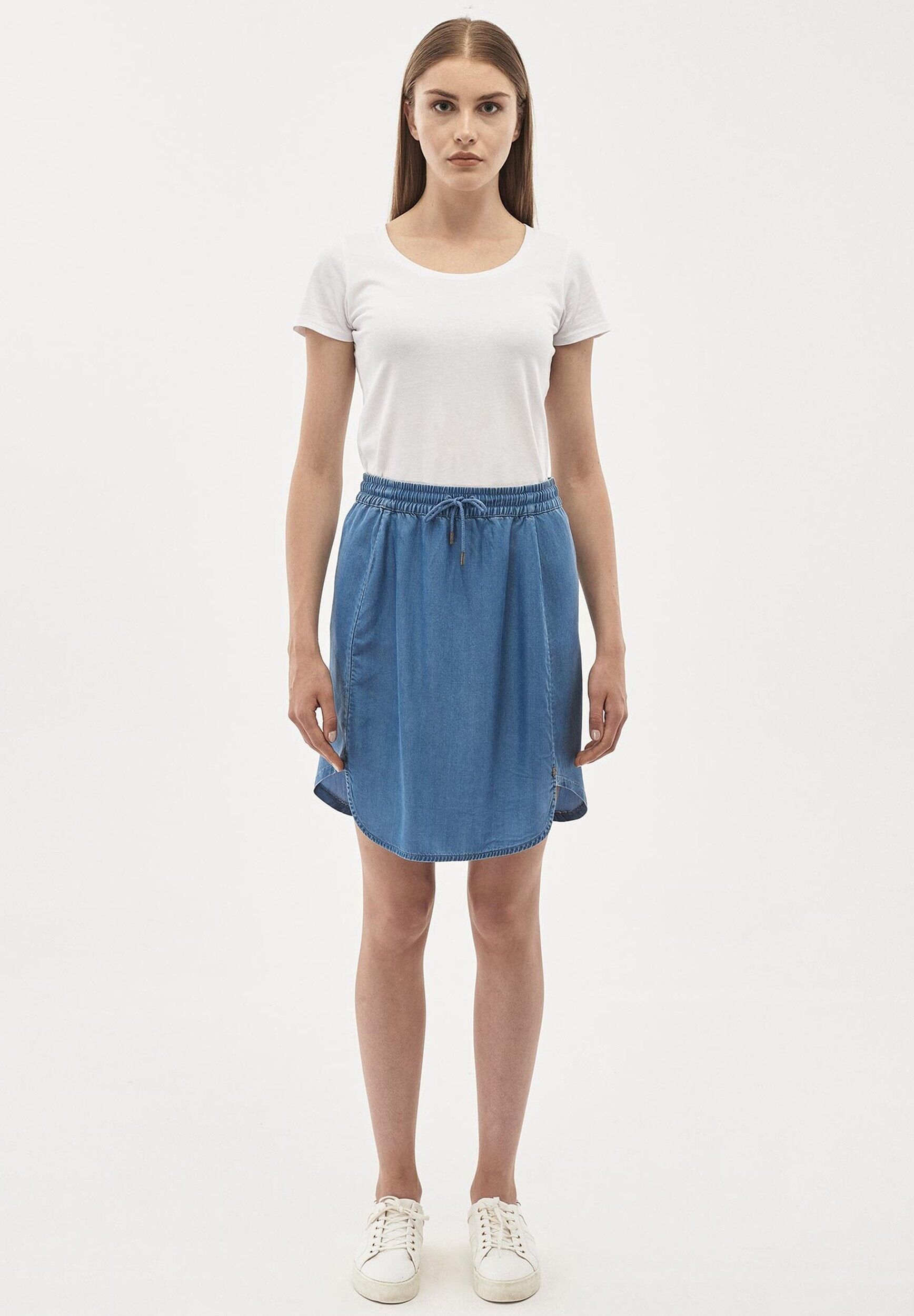 Gonna realizzata in denim TENCEL™ Lyocell