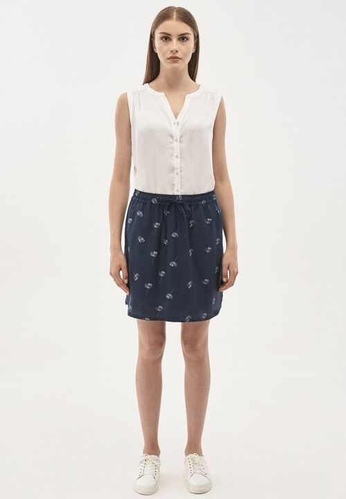 Rock aus TENCEL™ Lyocell mit Allover-Print