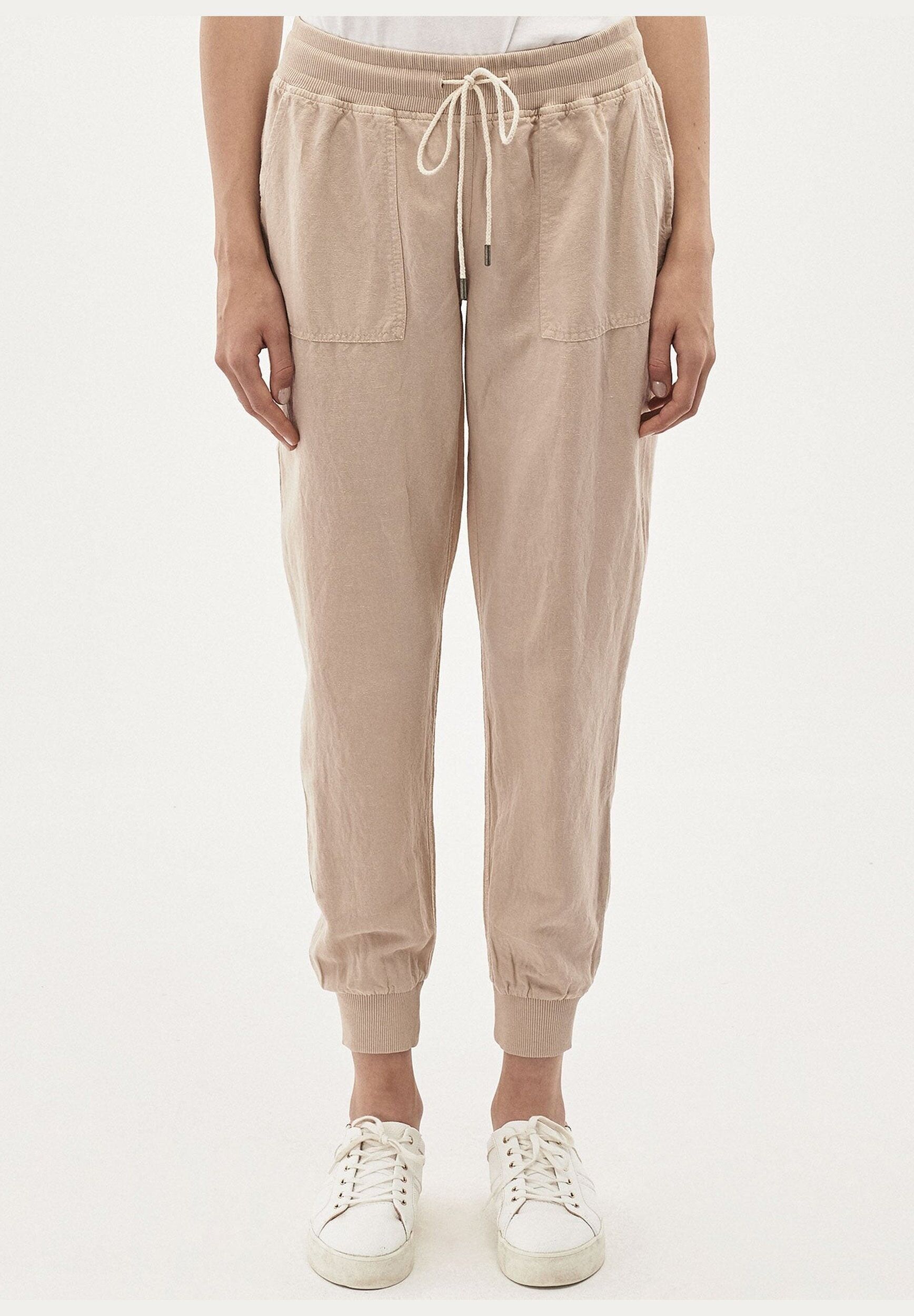 Pantaloni sportivi in ​​misto lino-cotone