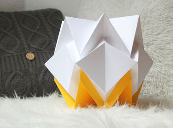 Lampe de table Origami Bicolore - S - Buttercup 2