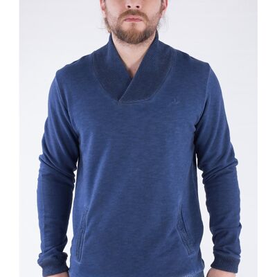 Sweat-shirt teint en pièce en coton biologique