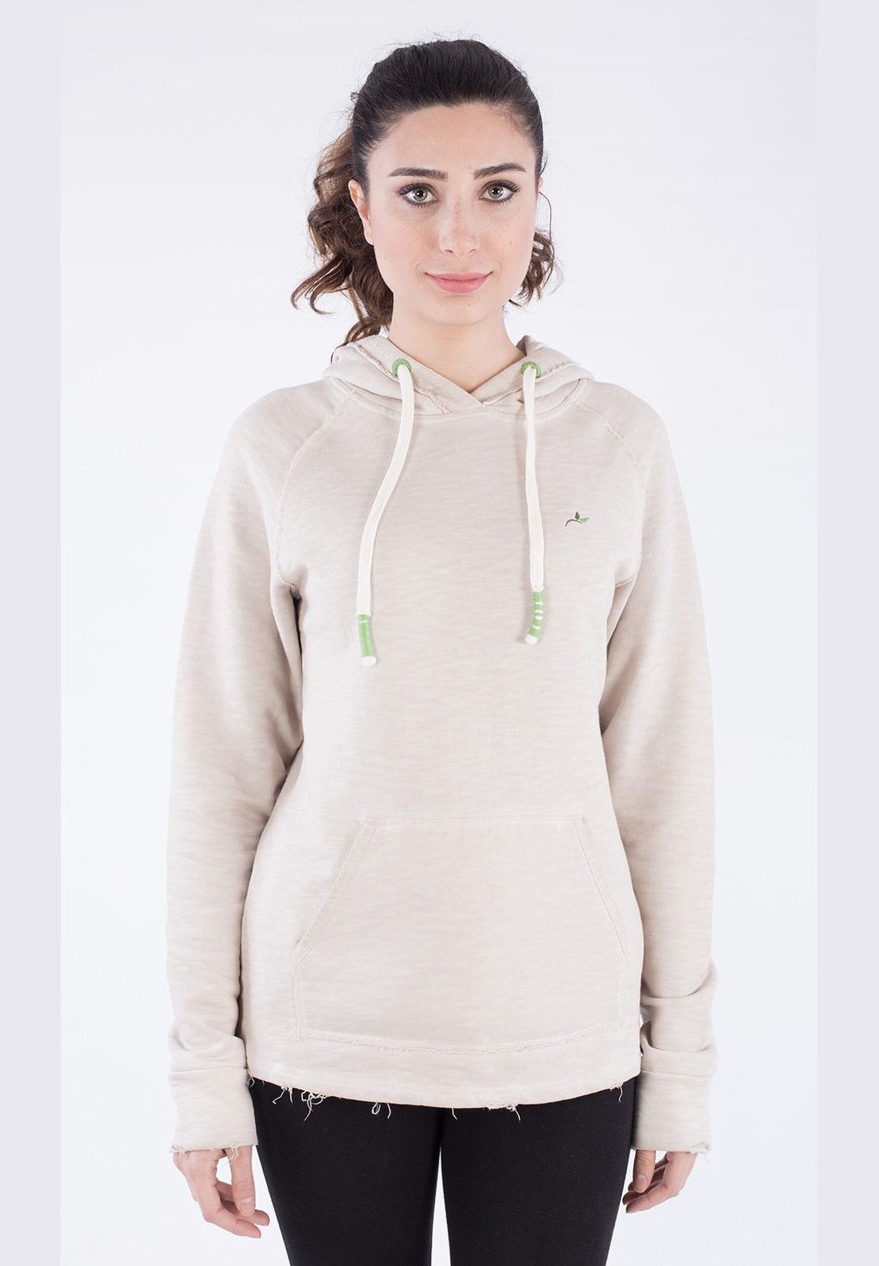 Felpa con cappuccio in cotone biologico