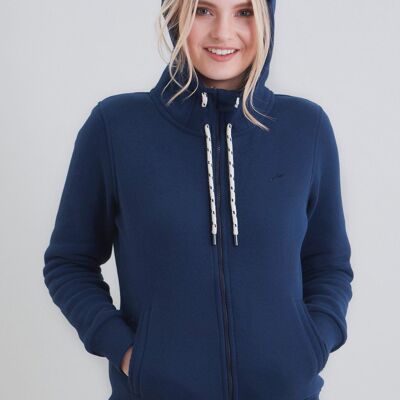 Hooded sweatshirt with drawstring detail made of organic cotton
