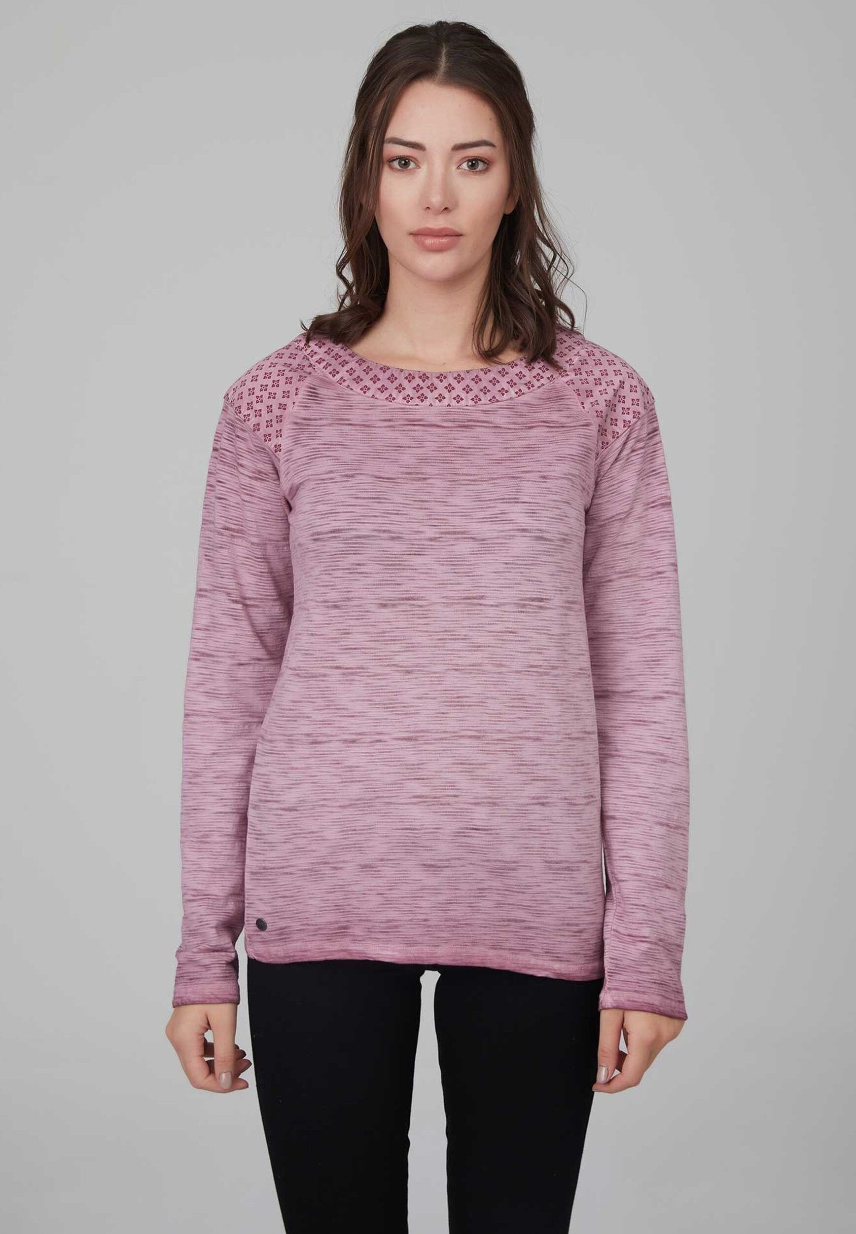 Maglietta in filato Flame come basic in un colore trendy in cotone biologico