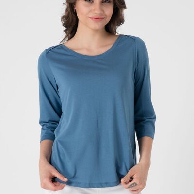 3/4 sleeve T-shirt made of TENCEL™ Lyocell and organic cotton